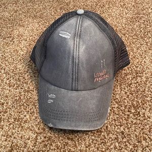 Latched Mama Distressed Baseball Cap Adjustable Size